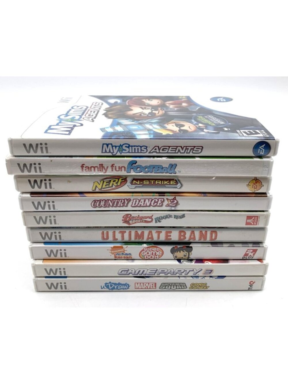 9 Nintendo Wii Game Lot Game Party 3 Marvel Super Hero Squad Family Fun Football - Picture 5 of 5